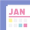 Plan your schedule in a fun and unique way, with this handwriting calendar from KapiDigital