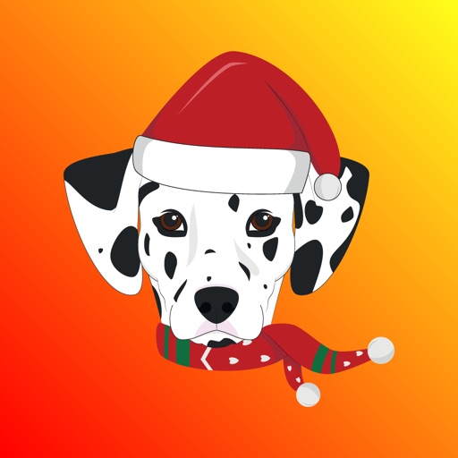 Christmas Pug Stickers Emojis