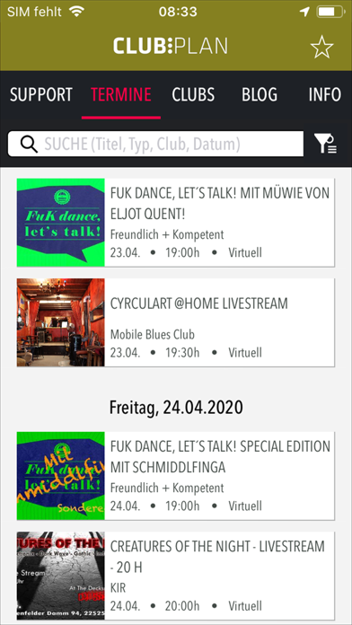 How to cancel & delete Clubplan - Musik in Hamburg from iphone & ipad 2