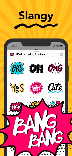 UGH Lettering Stickers(圖1)-速報App