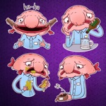 New Sad Blobby Stickers