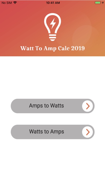 Watt To Amp Calc