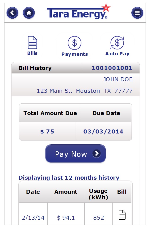 Tara Energy, LLC screenshot 3