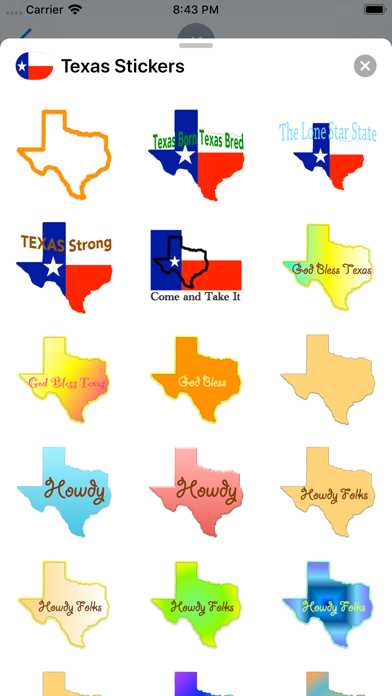 Texas Stickers screenshot 4