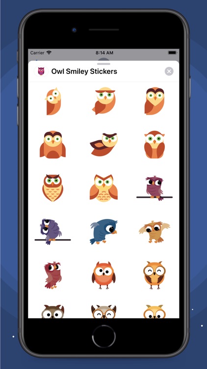 Owl Smiley Stickers screenshot-4