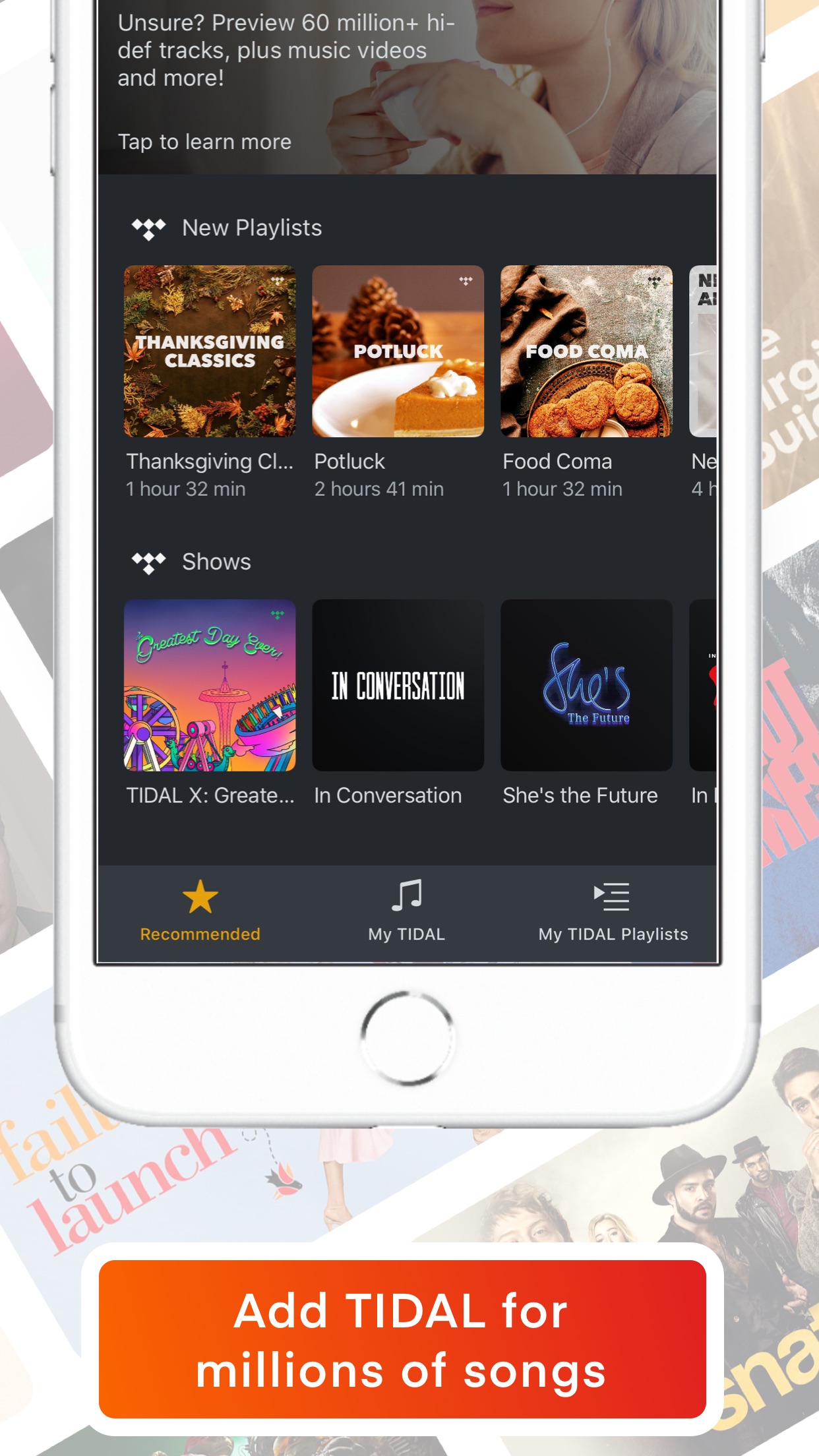 Screenshot do app Plex: Movies, TV, Music + more
