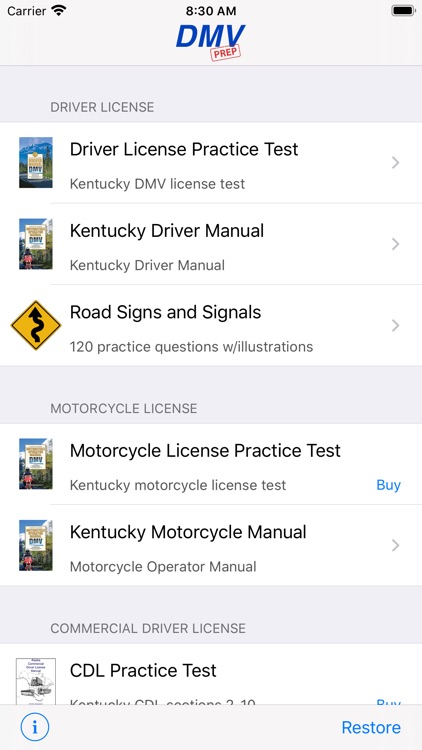 Kentucky DMV Test Prep