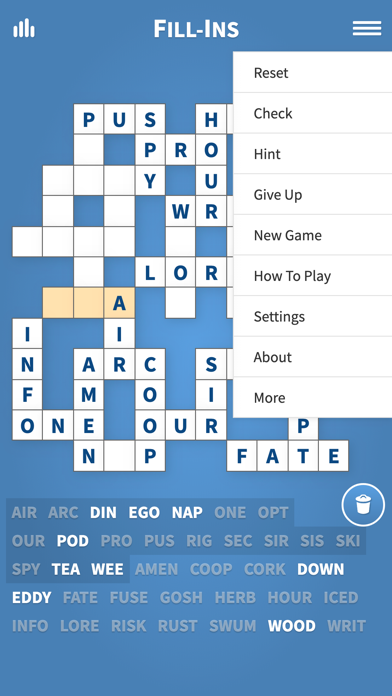 Fill Ins · Word Fit Puzzle screenshot 2