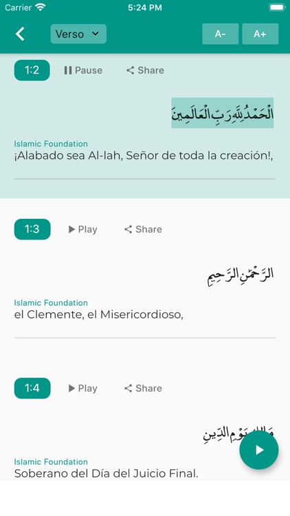 Quran Spanish screenshot-3