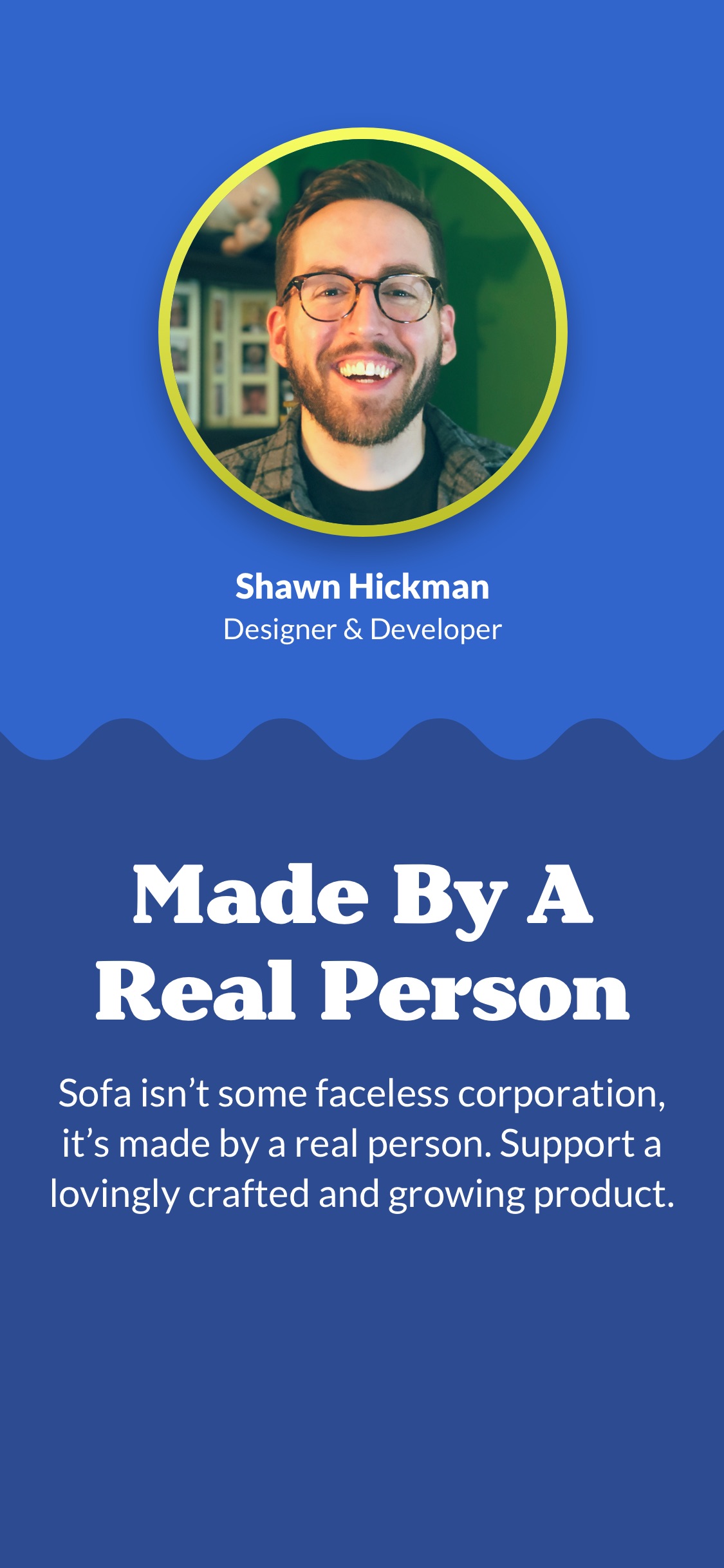 Screenshot do app Sofa: Downtime Organizer