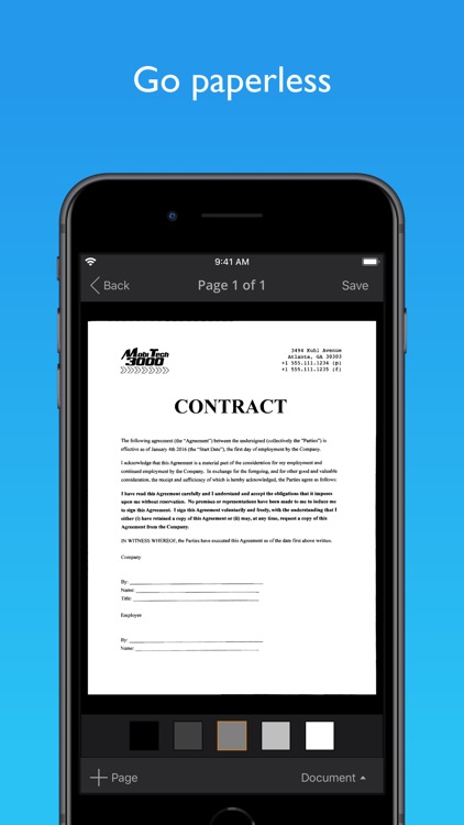 JotNot Scanner App