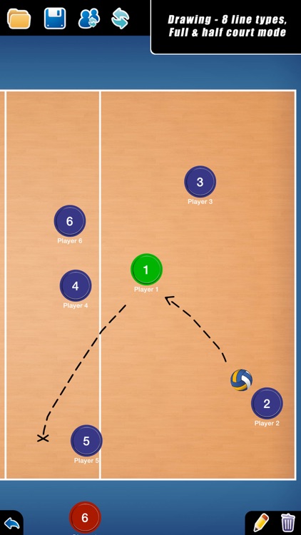 Coach Tactic Board: Volley