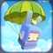 Go down to rich the end, be careful a lot of obstacles in your way, tap the screen to stop the bunny using your parachute