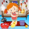 Girl Messy Home Clean Up Games