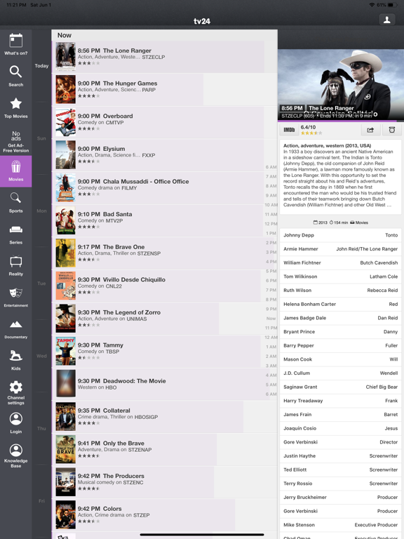 TV Listings - US TV Guide - Support for Comcast, DirectTV, DISH, Time Warner Cable, Over-the-air and more screenshot