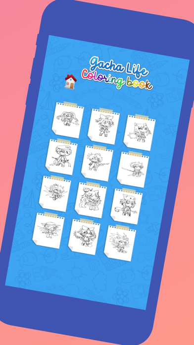 Gacha coloring book screenshot 2