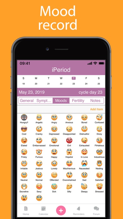 iPeriod Free (Period / Menstrual Calendar) Screenshot 7