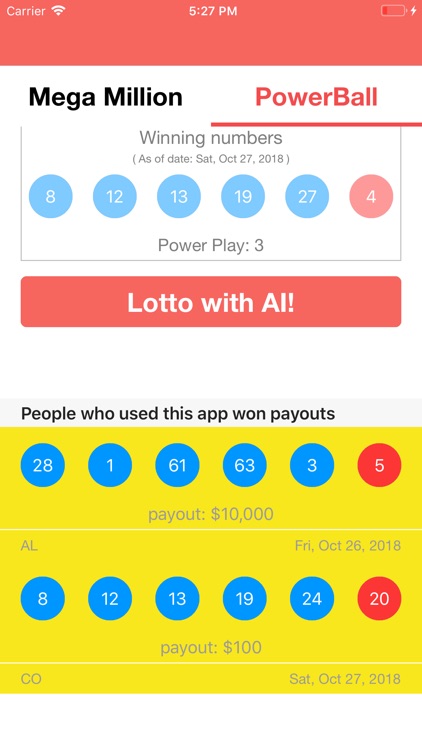 result lotto october 27 2018