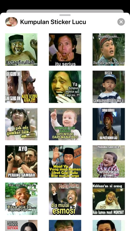 Kumpulan Sticker Lucu Gokil