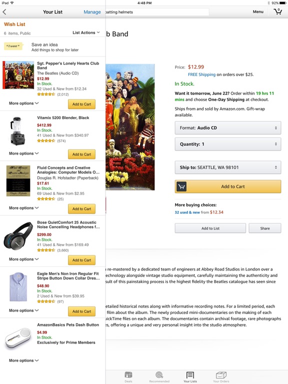 iPad Image of Amazon - Shopping made easy