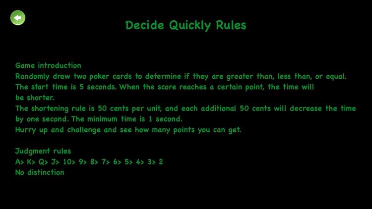 Decide Quickly - PokerSize