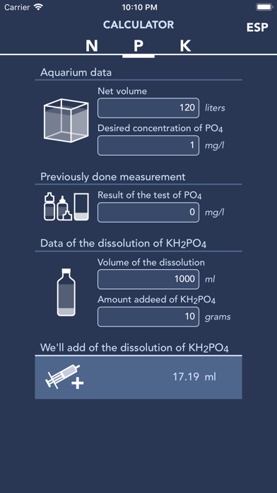 Calculator NPK screenshot 2