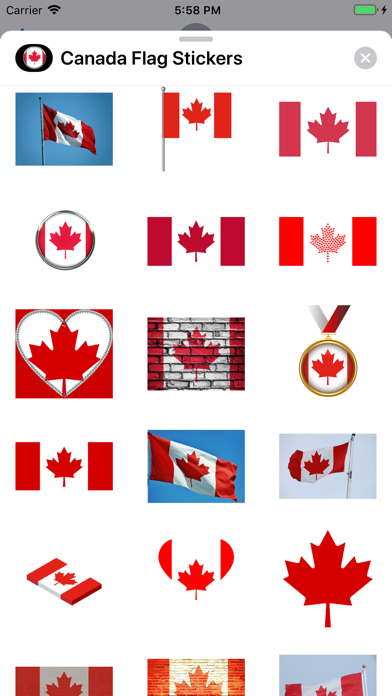 Canada Flag Stickers screenshot 3