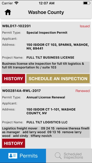 Washoe Building Inspection screenshot 3