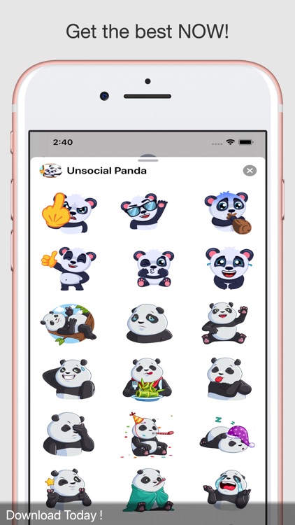 Cute Panda Messages screenshot-4