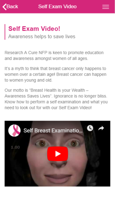 Breast Aware - Research a Cure screenshot 4
