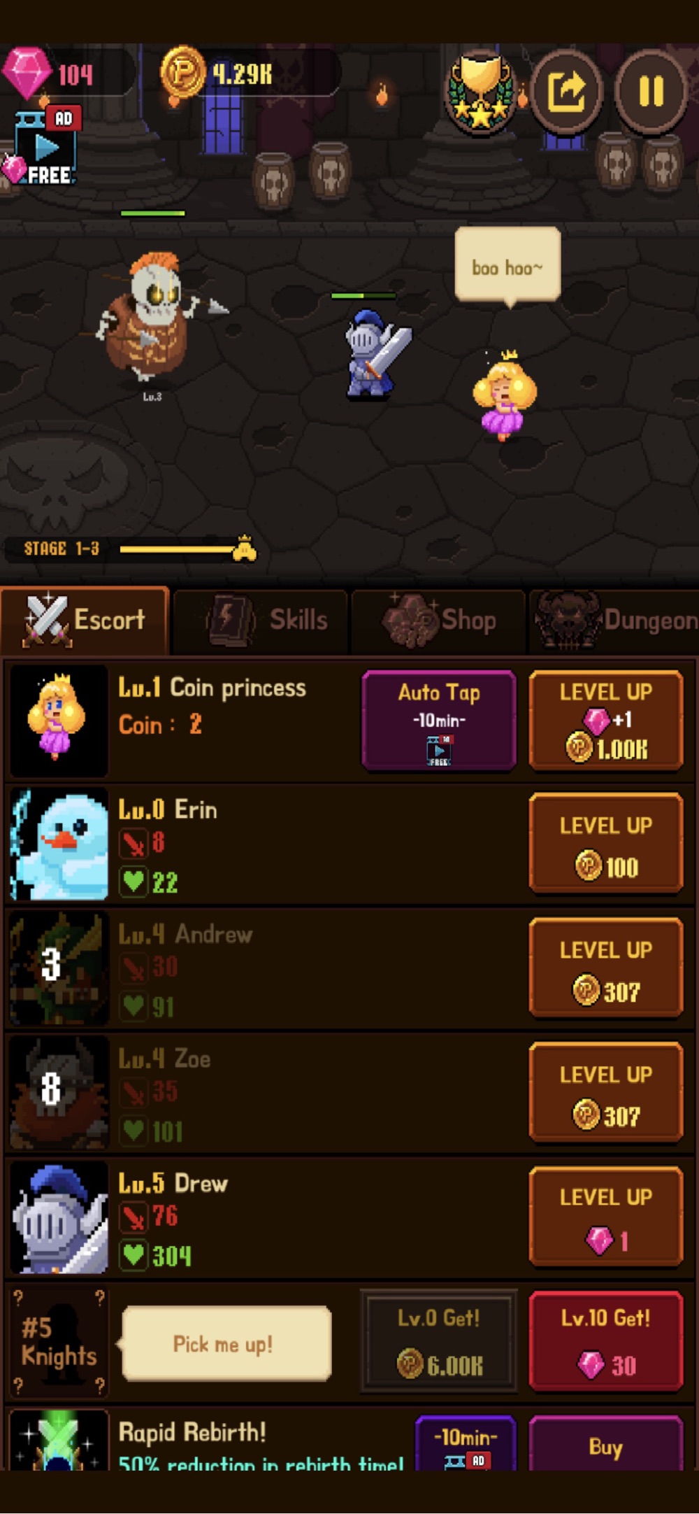 Coin Princess : Tap Retro RPG hack tool