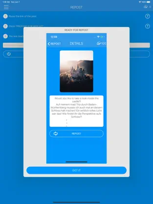 Captura 5 Ganar Seguidores Repost Tool iphone