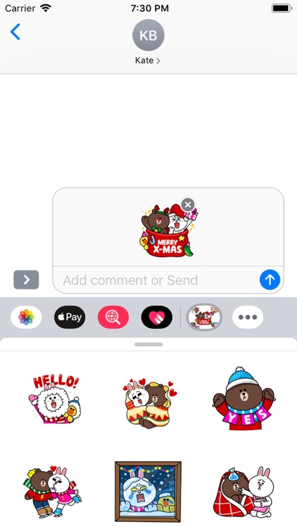 Animated Brown Cony Stickers