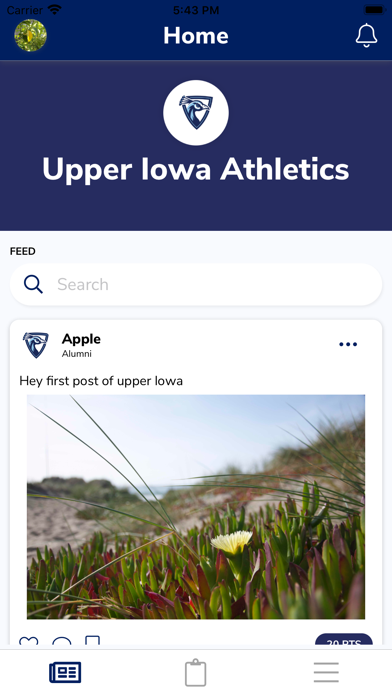 Upper Iowa Athletics screenshot 2