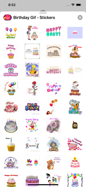 Birthday Gif Stickers pack(圖1)-速報App