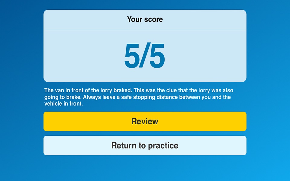 DVSA Hazard Perception screenshot 2