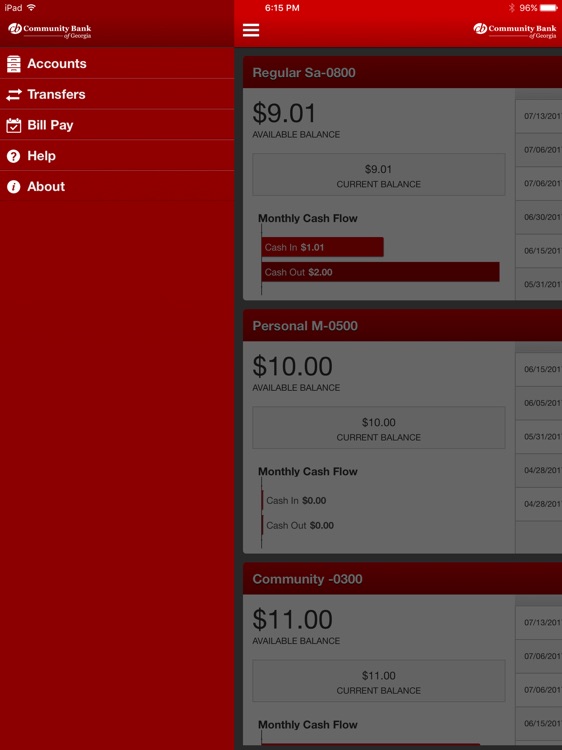 Community Bank of GA for iPad screenshot-3