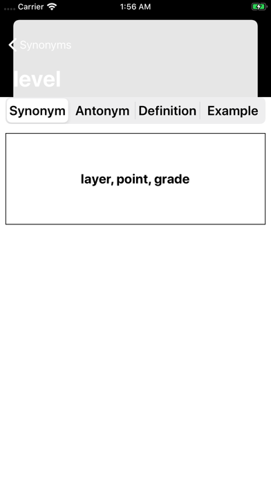 English synonyms antonyms screenshot 4