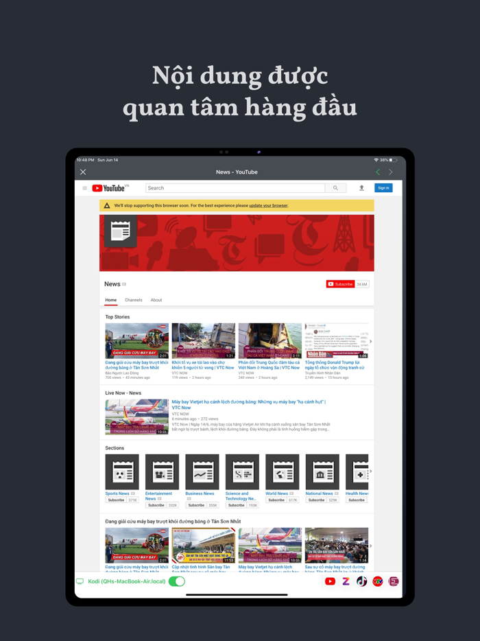 Xu hướng - Đọc báo trên TV