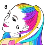 Coloring Fun : Color by Number Logo