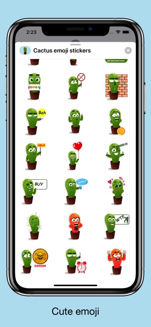 Cactus emoji - funny plants(圖2)-速報App