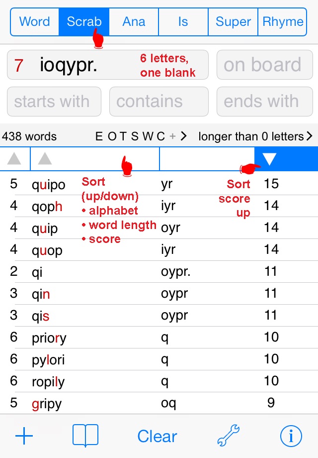 English Words Finder PRO screenshot 2