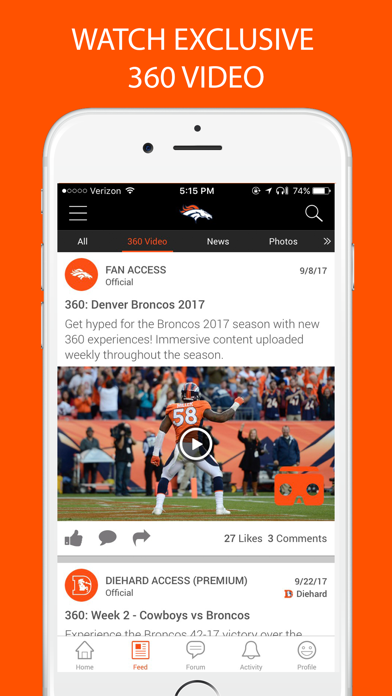 Denver Broncos Orange Herd screenshot 3