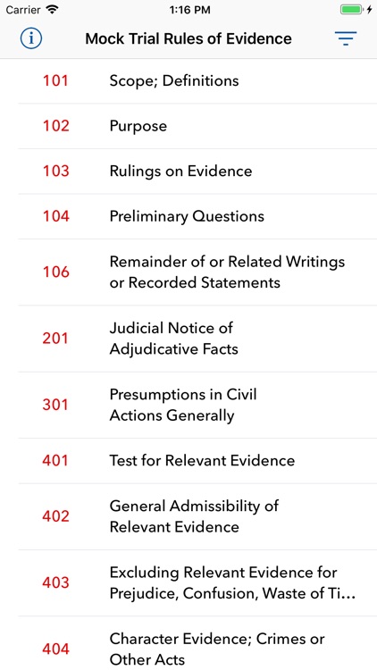 Mock Trial Rules of Evidence