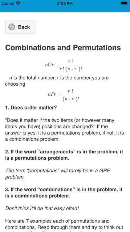 Math Preparation for GRE