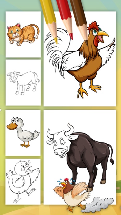 Pintar animales de granja screenshot 2
