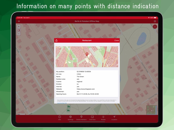 Berlin  Potsdam Offline Map