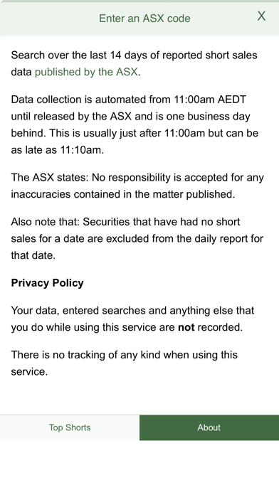 How to cancel & delete ASX Daily Gross Short Sales from iphone & ipad 2