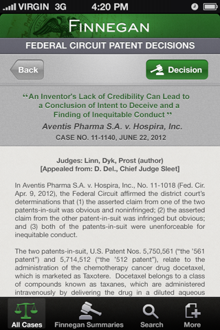 Patent App[eals] screenshot 4