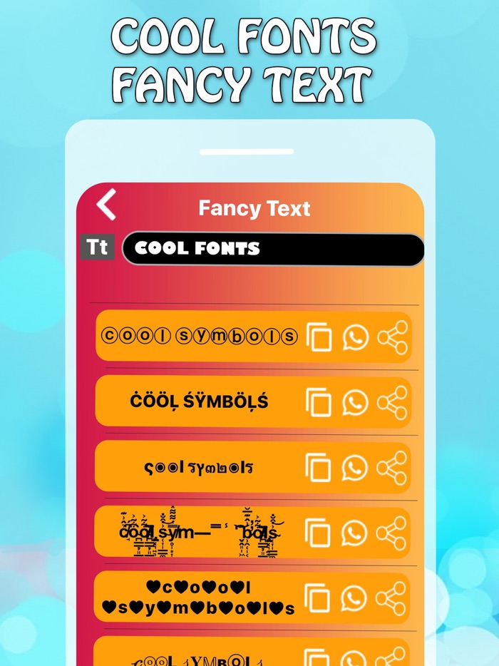 Cool Text Symbol Characters